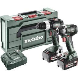 Perceuse-visseuse sans fil, Clé à chocs sans fil Metabo BSLBL+SSWLT300BL 685203000 18 V 5.2 Ah Li-Ion + batterie, + chargeur
