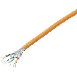 TRU COMPONENTS Câble réseau CAT 7 S/FTP 4 x 2 x 0.24 mm² Certifié CR-Dca orange 305 m