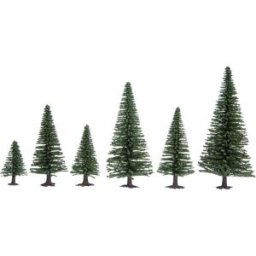 NOCH Hobby 26820 Assortiment darbres sapin 50 à 140 mm vert foncé 25 pc(s)