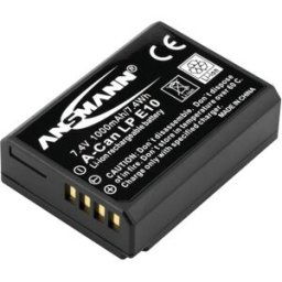 Ansmann A-Can LP E10 Batterie pour appareil photo Remplace laccu dorigine LP-E10 7.4 V 1000 mAh