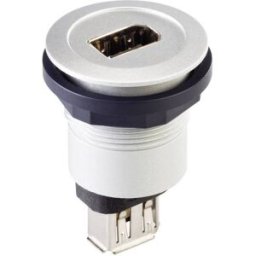 Embase femelle à encastrer Firewire IEEE 1394 argent IP65 Contenu: 1 pc(s) Schlegel RRJ_FW6_STB