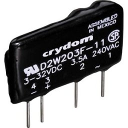 Crydom Relais à semi-conducteurs D2W202F 2 A Tension de contact (max.): 280 V/AC à commutation au zéro de tension 1 pc(s)