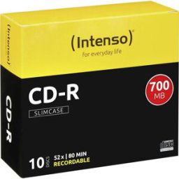 CD-R 80 vierge 700 Mo Intenso CD-R 80 Min Slimcase 10er 10 pc(s) slimcase
