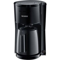 Severin KA 9306 Cafetière noir Nombre de tasse=8 verseuse thermofuge, avec fonction café filtre