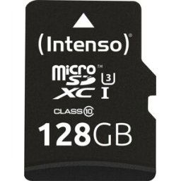 Intenso Professional Carte microSDXC 128 GB Class 10, UHS-I avec adaptateur SD