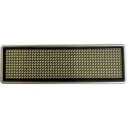 Badge porte-noms LED Shenzhen LeSun 125908 blanc 44 x 11 Pixel (l x H x P) 93 x 30 x 6 mm 1 pc(s)