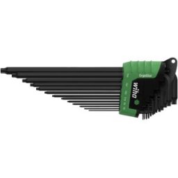 Wiha MagicSpring TORX Jeu de clés mâles coudées T 5, T 6, T 7, T 8, T 9, T 10, T 15, T 20, T 25, T 27, T 30, T 40, T 45 13 pièces