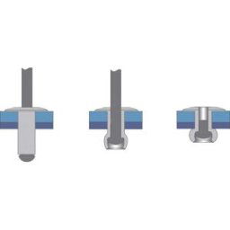 Bralo 1210004010 Rivet aveugle (Ø x L) 4 mm x 10 mm acier acier 500 pc(s)