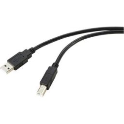Renkforce Câble USB USB 2.0 USB-A mâle, USB-B mâle 15.00 m noir actif avec amplification du signal RF-5720400