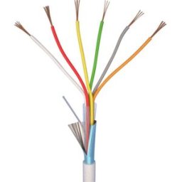 ELAN 70I140 Câble dalarme LiYY 6 x 0.22 mm² blanc 10 m