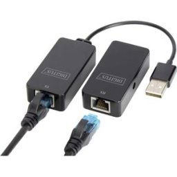Digitus USB 2.0, ordinateur, souris, réseau informatique, ordinateur portable, clavier/souris Adaptateur [1x USB 2.0 type A femelle, USB 2.0 type A mâle - 2x