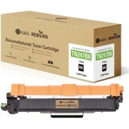 G&G; Toner remplace Brother TN-247BK compatible noir 3000 pages Reborn remanufactured 21184