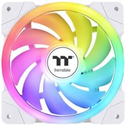 Thermaltake CL-F169-PL12SW-A Ventilateur pour PC blanc (l x H x P) 120 x 120 x 25 mm avec éclairage LED