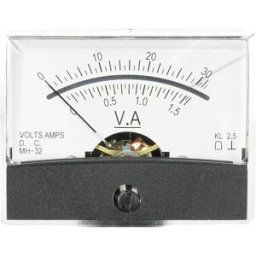 VOLTCRAFT AM-60X46/30V/1,5A/DC AM-60X46/30V/1,5A/DC Galvanomètre encastrable AM-60X46/30V/1,5A/DC 30 V/1.5 A Bobine