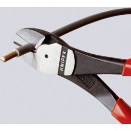 Pince coupante diagonale à forte démultiplication avec facette Knipex 74 01 180 180 mm 1 pc(s)
