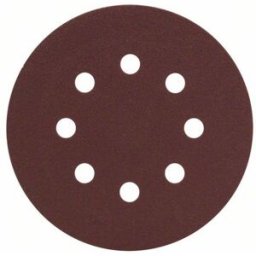 Feuille abrasive pour ponceuse excentrique avec bande auto-agrippante, perforé Bosch Accessories 2607019494 Grain 120 (Ø) 125 mm 25 pc(s)