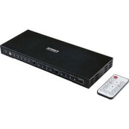 SpeaKa Professional 4x2 ports Switch HDMI avec ports audio 3840 x 2160 Mill. pixel noir