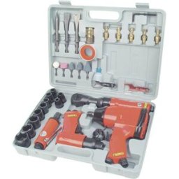Set doutils pneumatiques Brüder Mannesmann M15033 carré 1/2 (12,5 mm) 8 bar + mallette 1 set