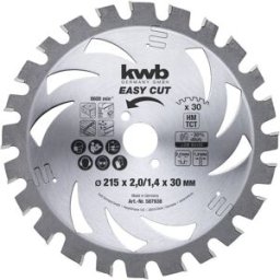 kwb 587938 Lame de scie circulaire au carbure 215 x 30 x 1.4 mm Nombre de dents: 30 1 pc(s)