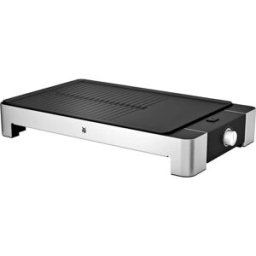 WMF 0415340011 électrique Barbecue de table avec réglage manuel de la température argent, noir
