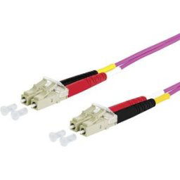 Metz Connect 151S1JOJO10E fibre optique FO Câble de raccordement [2x LC mâle - 2x LC mâle] 50/125 µ Multimode OM4 1.00 m
