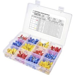 TRU COMPONENTS TC-11894508 Assortiment de cosses à sertir 0.5 mm² 6.0 mm² rouge, bleu, jaune 520 pc(s)