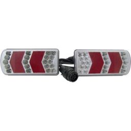 Berger & Schröter Kit déclairage pour remorque 13 pôles clignotant, feu stop, éclairage de plaque minéralogique, feu antibrouillard arrière, réflecteur, feu de