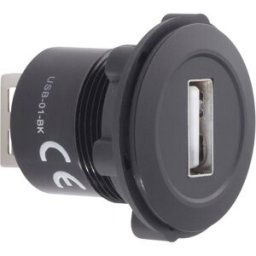 Prolongateur USB 2.0 USB femelle type A vers USB femelle type A TRU COMPONENTS USB-01-BK 1229317 1 pc(s)