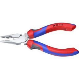 Pince pointue chromée avec poignée bi-matière, 145 mm Knipex 08 25 145
