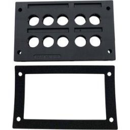 TRU COMPONENTS TC-KDL 2/10 Barrette dentrée de câble Ø max. des bornes 16 mm PA noir 1 pc(s)