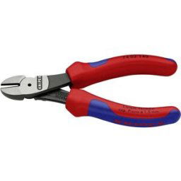 Pince coupante diagonale à forte démultiplication avec facette Knipex 74 02 140 140 mm 1 pc(s)