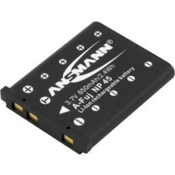 Ansmann A-Fuji NP 45 Batterie pour appareil photo Remplace laccu dorigine NP-45 3.7 V 650 mAh