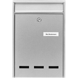 Burg Wächter 61020 POCKET 5871 SI Boîte aux lettres acier argent avec serrure à clé
