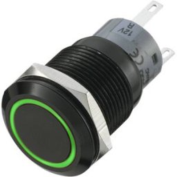 Bouton-poussoir antivandalisme TRU COMPONENTS LAS1-AGQ-11E/G 702211 250 V/AC 5 A 1 x Off/(On) IP67 à rappel 1 pc(s)