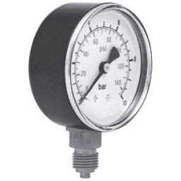 Manomètre ICH 301.63.-1 Raccordement (manomètre) par le dessous -1 à 0 bar Filetage extérieur 1/4 1 pc(s)