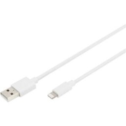 Digitus de téléphone portable, Apple iPad/iPhone/iPod, ordinateur, ordinateur portable Câble de charge [1x USB-A - 1x Lightning] 2 m USB-A, Apple Lightning