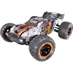 Reely JoVage 4x4 V2 orange/blanc brushed 1:16 Auto RC électrique Truggy 4 roues motrices (4WD) prêt à fonctionner (RtR) 2,4 GHz avec accu et câble de charge
