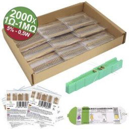 Quadrios 23P128 23P128 Résistance à couche carbone sortie axiale 0.5 W 5 % 2000 pc(s)