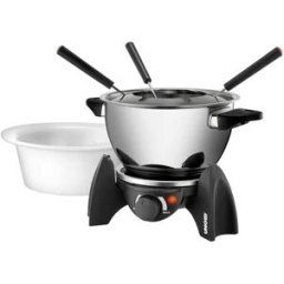 Unold 48615 Appareil à fondue 500 W avec réglage manuel de la température noir, argent