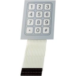 TRU COMPONENTS Clavier à membrane matrice 3 x 4 SU709930 1 pcs.