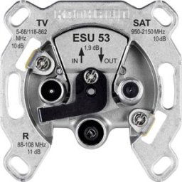 Kathrein ESU 53 Prise antenne SAT, TV, FM encastré Prise de montage en boucle
