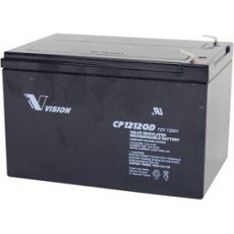 Batterie au plomb 12 V 12 Ah Vision Akkus CP12120D plomb (AGM) (l x H x P) 151 x 101 x 98 mm cosses plates 6,35 mm sans entretien, résistant aux cycles de