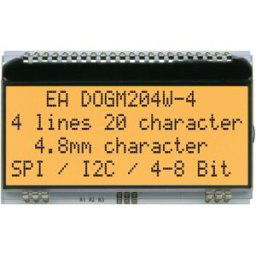 DISPLAY VISIONS Afficheur 7 segments blanc 4.80 mm 3.3 V, 5 V Nombre de chiffres: 4 EADOGM204W-A.