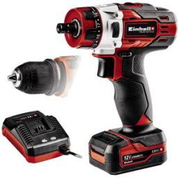 Perceuse-visseuse sans fil Einhell TE-CD 18/40 Li-Solo TE-CD 12/1 X-Li (1x2,0Ah) 4513592 12 V 2000 mAh Li-Ion + batterie, + mallette