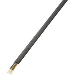 Câble téléphone TRU COMPONENTS FLAT/CCA 1564536 8 x 0.08 mm² noir 50 m