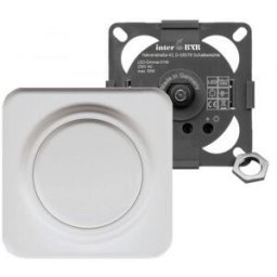 interBär 8149-008.01 Variateur à encastrer dans un meuble blanc