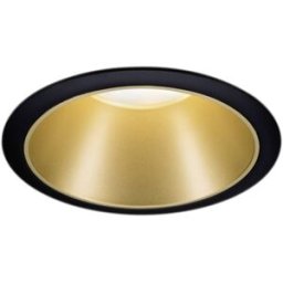 Paulmann 93403 Cole Coin Spot encastrable LED 6 W noir, or