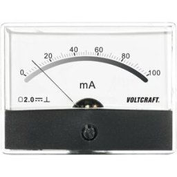 VOLTCRAFT AM-86X65/100MA AM-86X65/100MA Appareil de mesure à encastrer AM-86X65/100MA/DC 100 mA Bobine