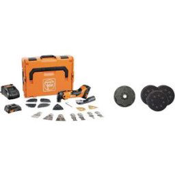 Fein AMM 500 PLUS CE-Set 71293868000 Outil multifonction sans fil + 2 batteries, + chargeur, + accessoires, + mallette 18 V 2 Ah Nombre d'accus fournis 2