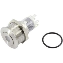 Bouton-poussoir TRU COMPONENTS TC-GQ22-A-22D/B/12V/S203 1602495 250 V 5 A 2 x Off/(On) IP65 à rappel 1 pc(s)